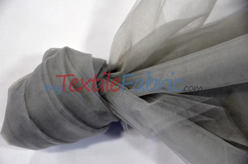 108" Wide Bridal Tulle | Nylon Tulle Illusion Fabric | Soft Bridal Veil & Decor | 50 Yard Bolt |