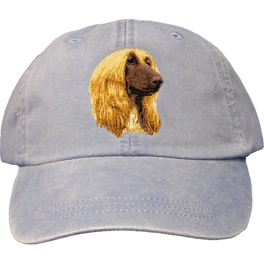 Afghan Hound Embroidered Baseball Cap