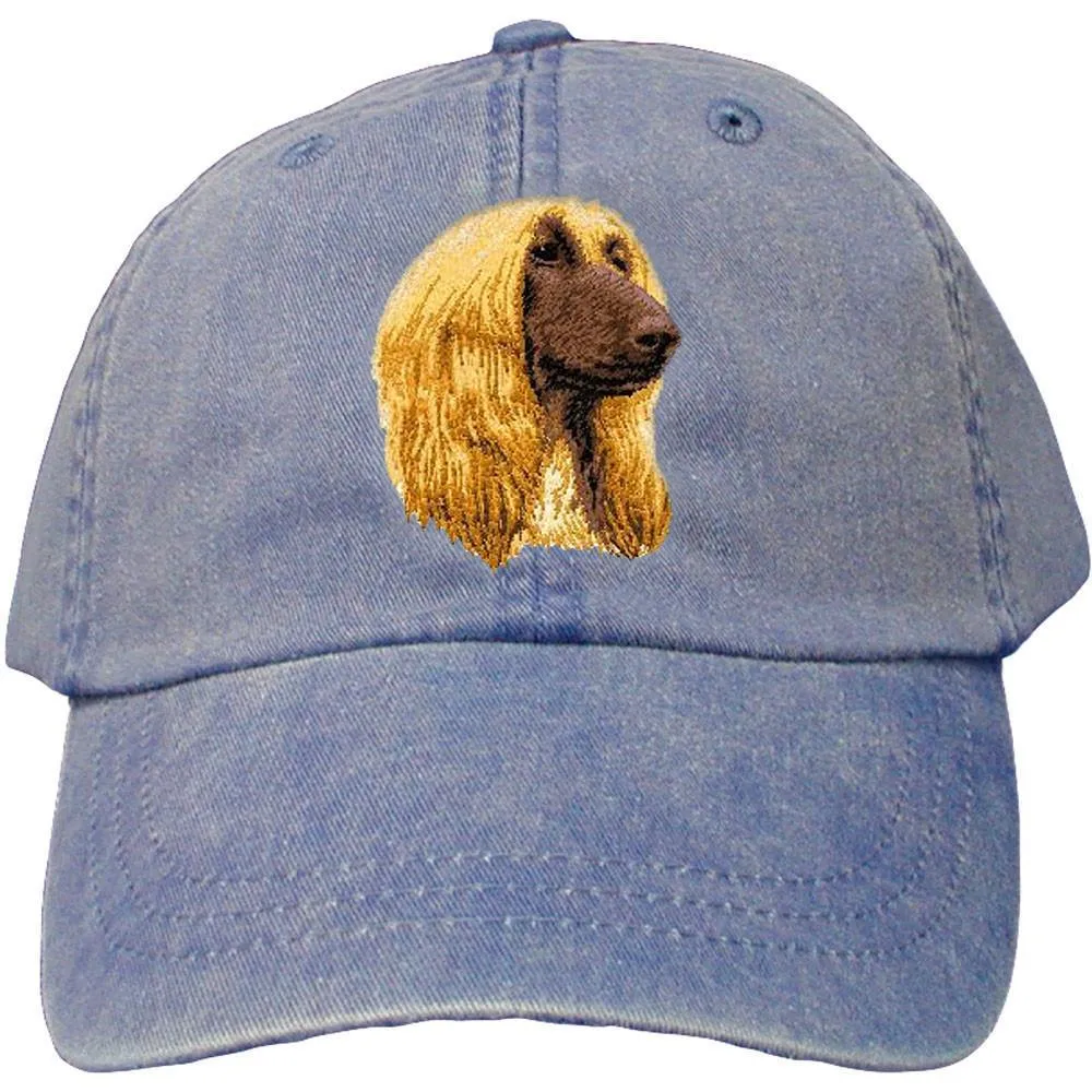 Afghan Hound Embroidered Baseball Cap