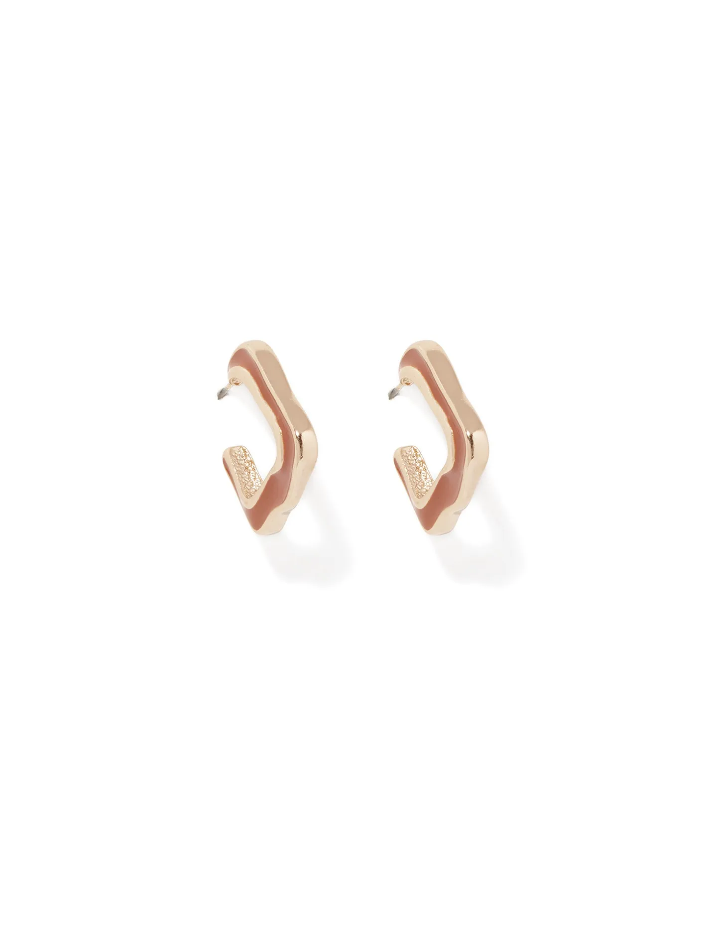 Alexa Organic Acrylic Hoop Earrings