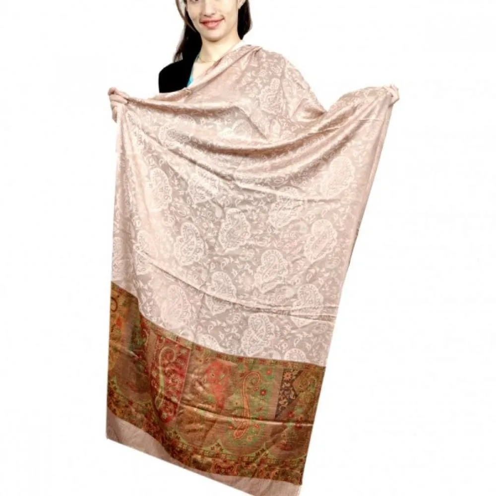 Amazing New Designer Beige Color New Design Silky Wrap