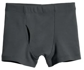 Boys Organic Boxer Briefs Seconds | Damage Charcoal