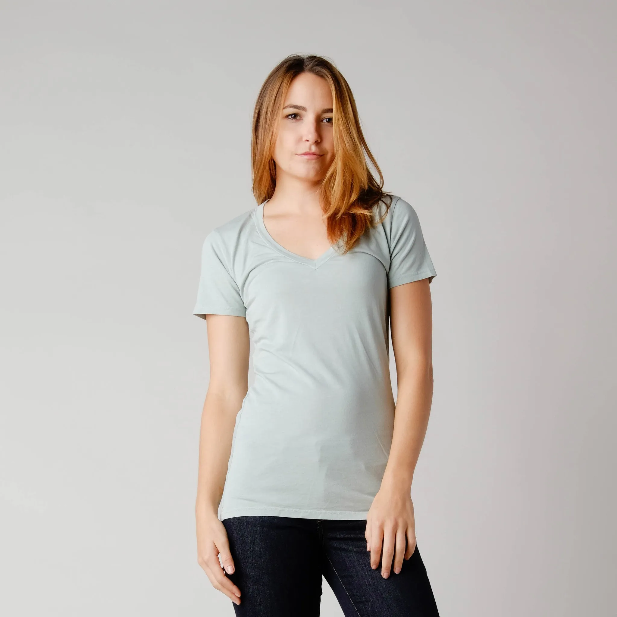 Brooklyn Denim Co. Hemp/Organic Cotton Vee Neck Tee