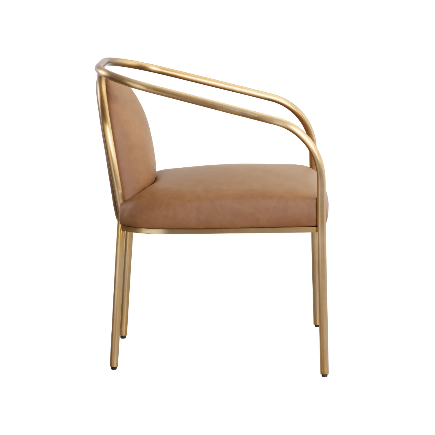 Cicero Cognac Dining Arm Chair