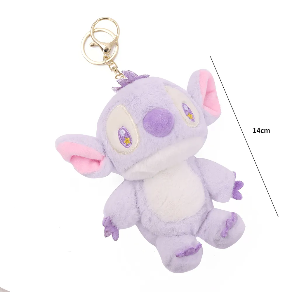 Colorful Stitch Plush Keychain.