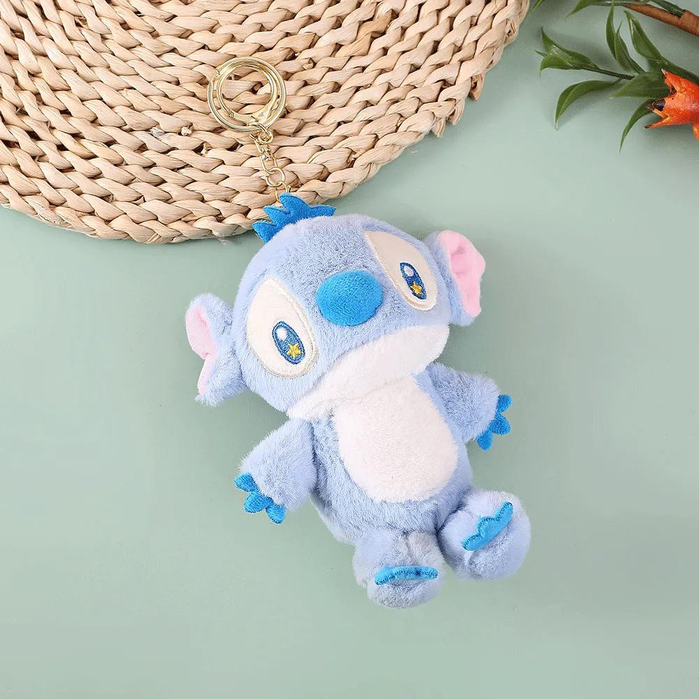 Colorful Stitch Plush Keychain.