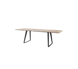 Copenhagen dining table, incl. 2 extension leaves 243x84 cm