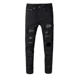 Crystal Patch Denim Jeans