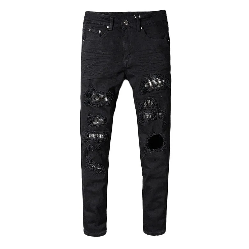 Crystal Patch Denim Jeans