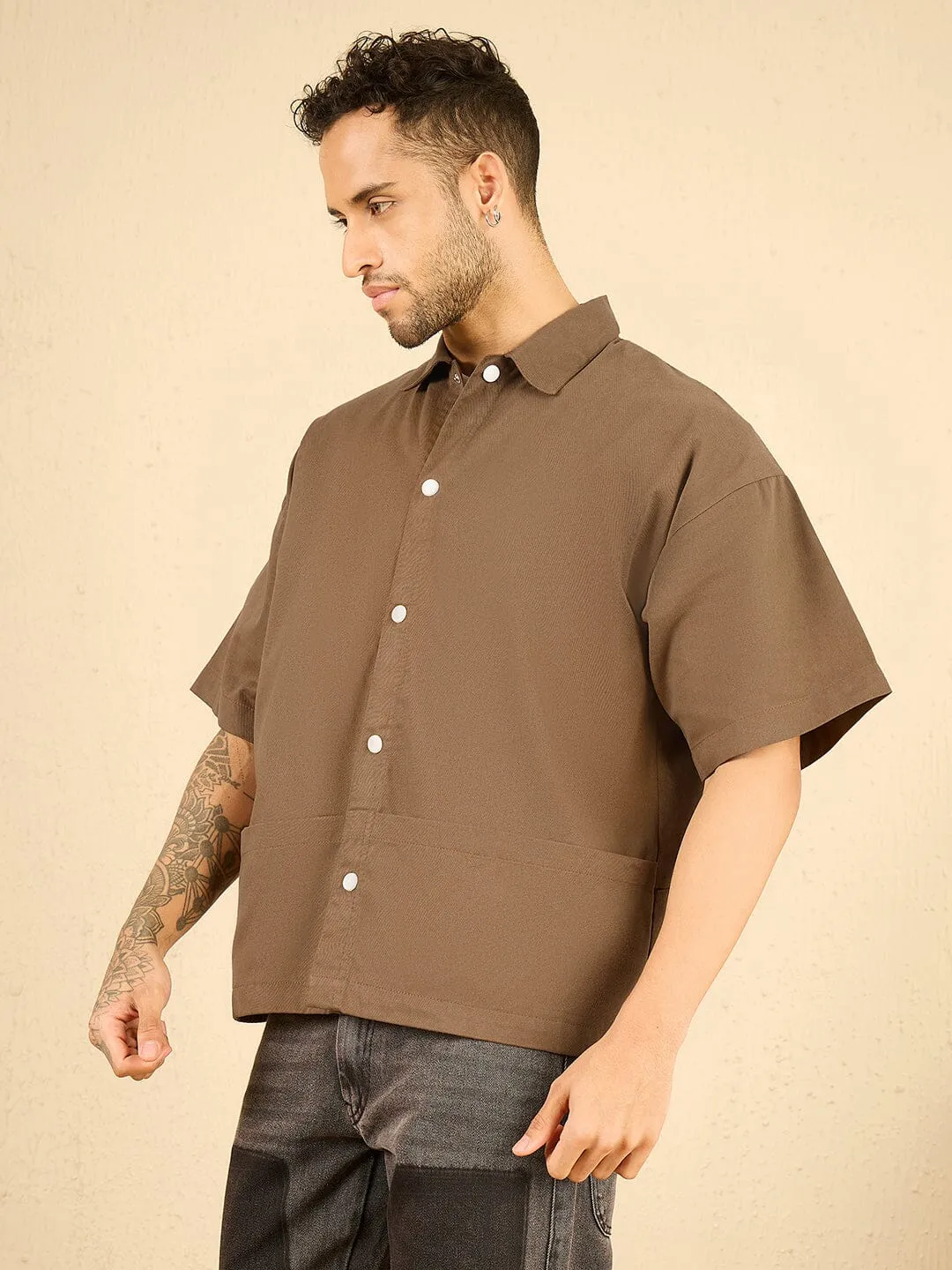 Dusty Brown Tactical Shirt