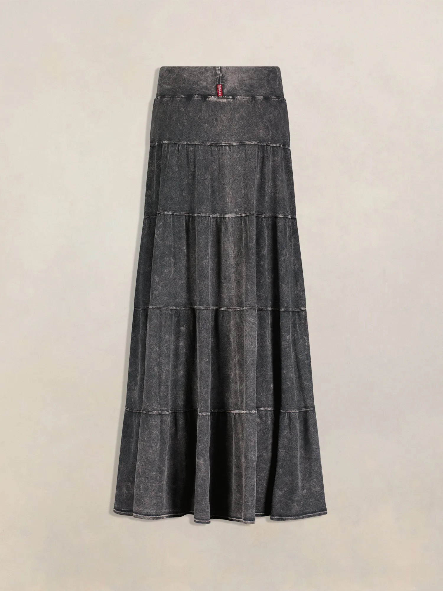 Hard Tail Tiered Maxi Skirt T-231