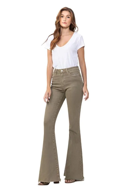 High Rise Super Flare Jeans VERVET by Flying Monkey