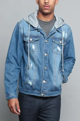 Hooded Denim Jacket