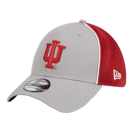 Indiana Hoosiers Pipe Two Tone Grey and Crimson Flex Hat