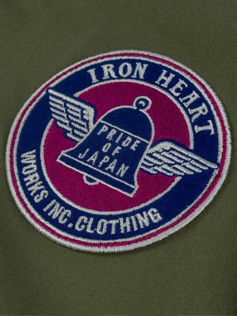 Iron Heart IHJ-130-OLV Reversible Tanker Jacket - Olive