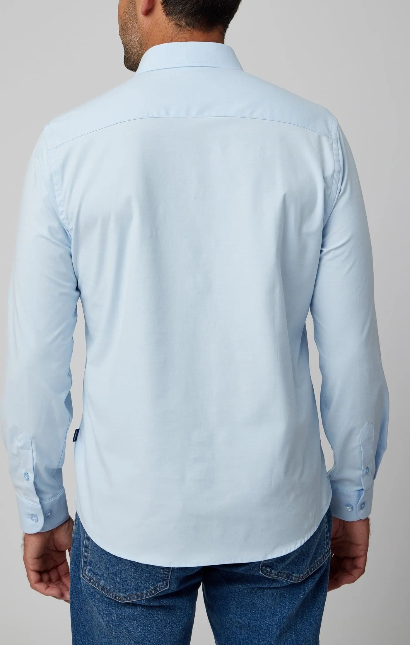 Light Blue Solid Long Sleeve DryTouch® Shirt